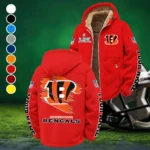 Football Tiger Crew Winter Fleece Jacket, Brushed Interior Winter Fleece HVN1458CI - Red