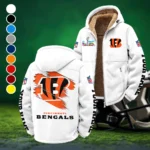Football Tiger Crew Winter Fleece Jacket, Brushed Interior Winter Fleece HVN1458CI - White