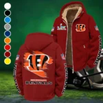 Football Tiger Crew Winter Fleece Jacket, Brushed Interior Winter Fleece HVN1458CI - Wine