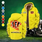 Football Tiger Crew Winter Fleece Jacket, Brushed Interior Winter Fleece HVN1458CI - Yellow