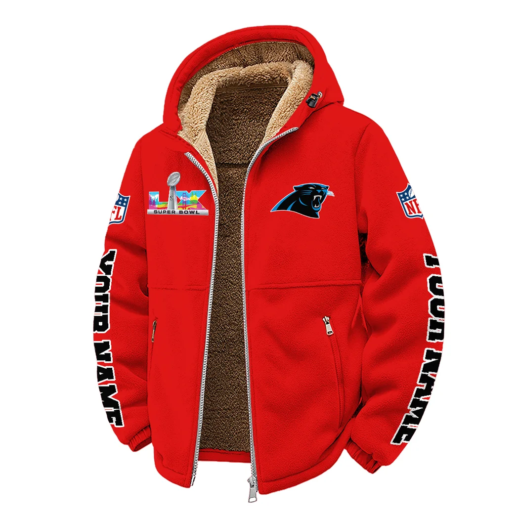 Game Day Stalkers Winter Fleece Jacket, Cross-Training Thermal Zip HVN1458CP - Red - Image 2