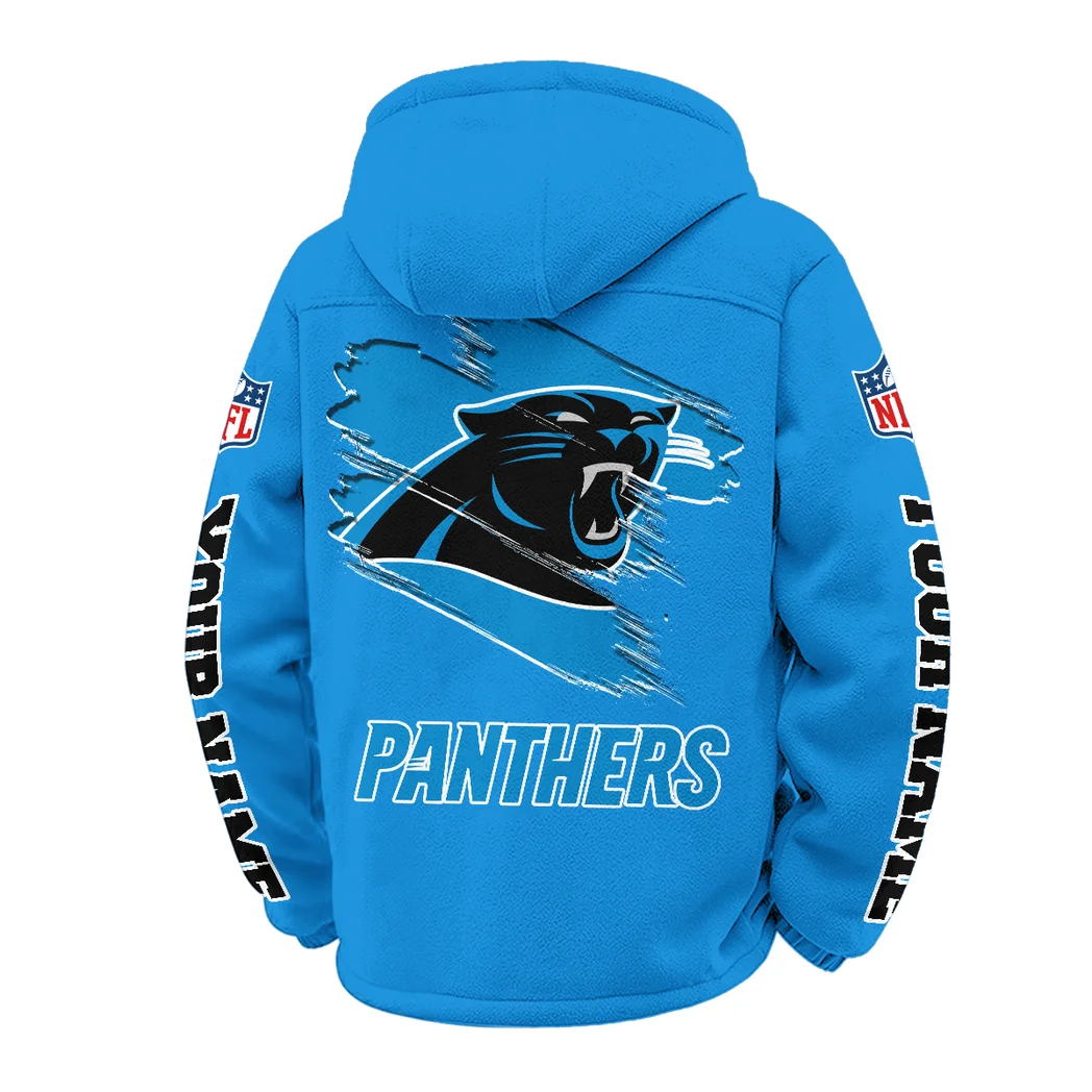 Game Day Stalkers Winter Fleece Jacket, Cross-Training Thermal Zip HVN1458CP - Cyan - Image 3