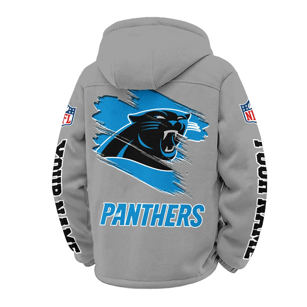 Game Day Stalkers Winter Fleece Jacket, Cross-Training Thermal Zip HVN1458CP - Grey - Image 3