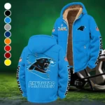 Game Day Stalkers Winter Fleece Jacket, Cross-Training Thermal Zip HVN1458CP - Cyan