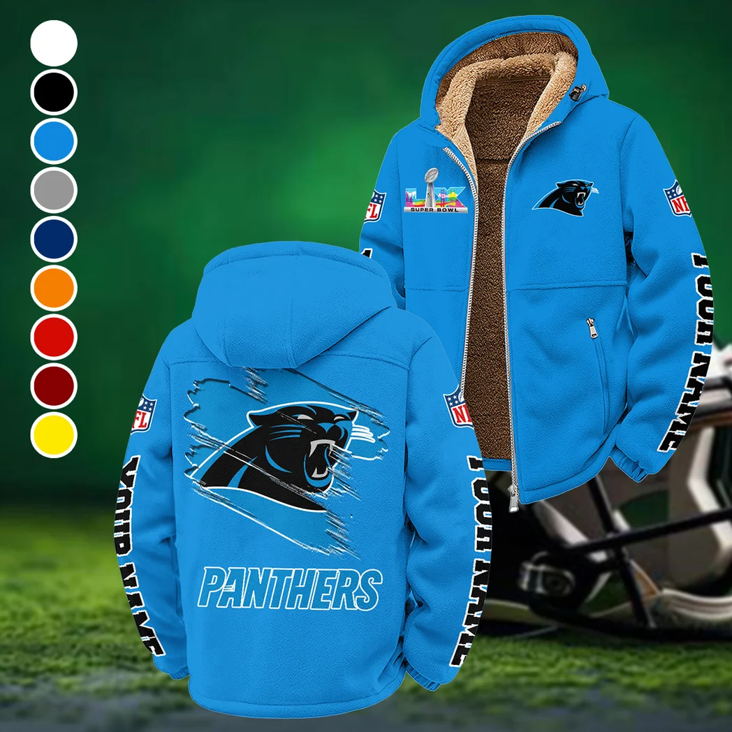 Game Day Stalkers Winter Fleece Jacket, Cross-Training Thermal Zip HVN1458CP - Cyan