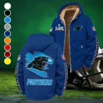 Game Day Stalkers Winter Fleece Jacket, Cross-Training Thermal Zip HVN1458CP - Navy