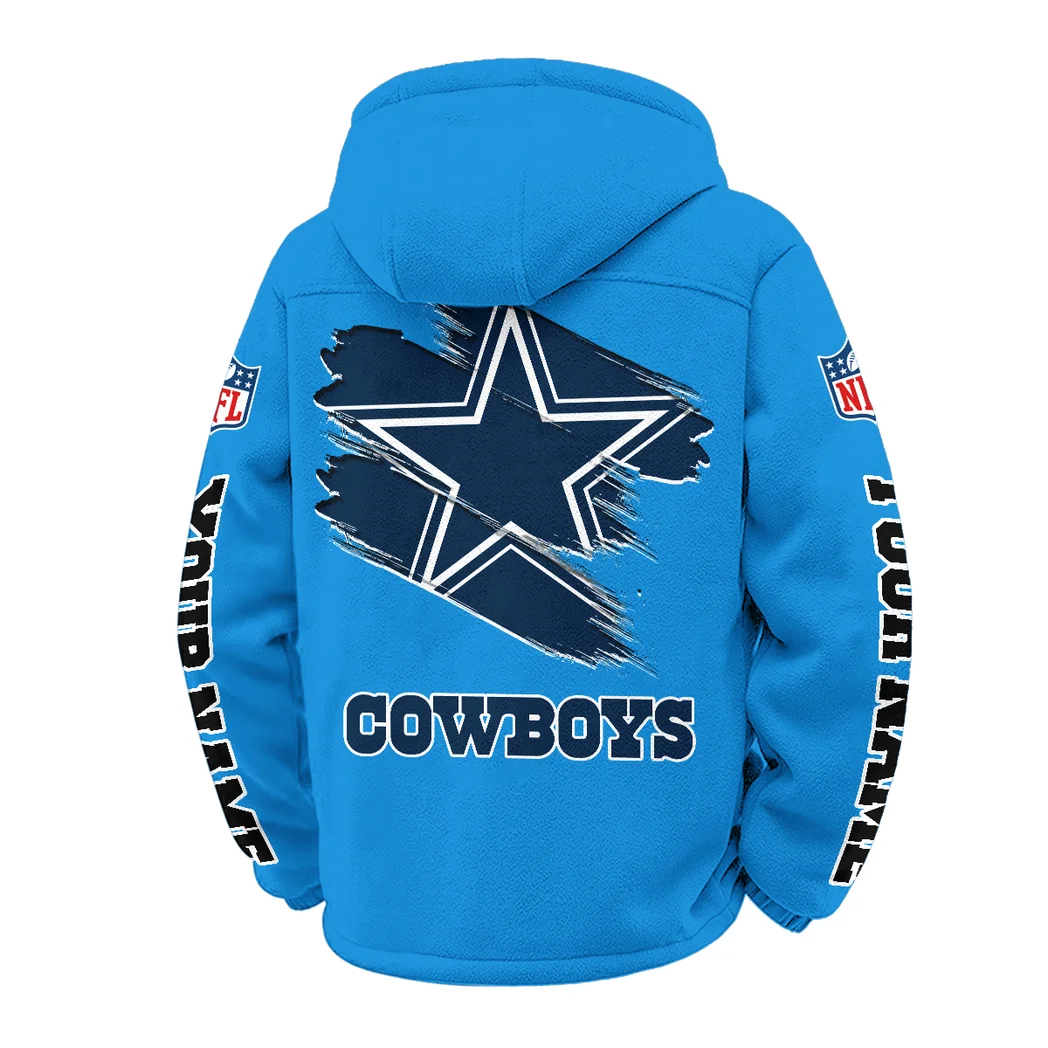 Blue Pride Winter Fleece Jacket, Dynamic Winter Training Top HVN1458DC - Cyan - Image 3