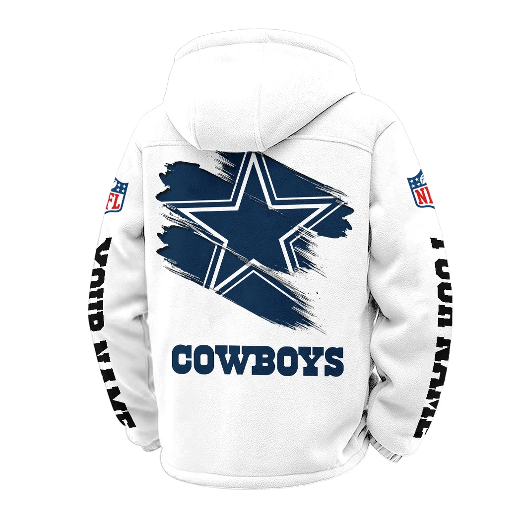 Blue Pride Winter Fleece Jacket, Dynamic Winter Training Top HVN1458DC - White - Image 3