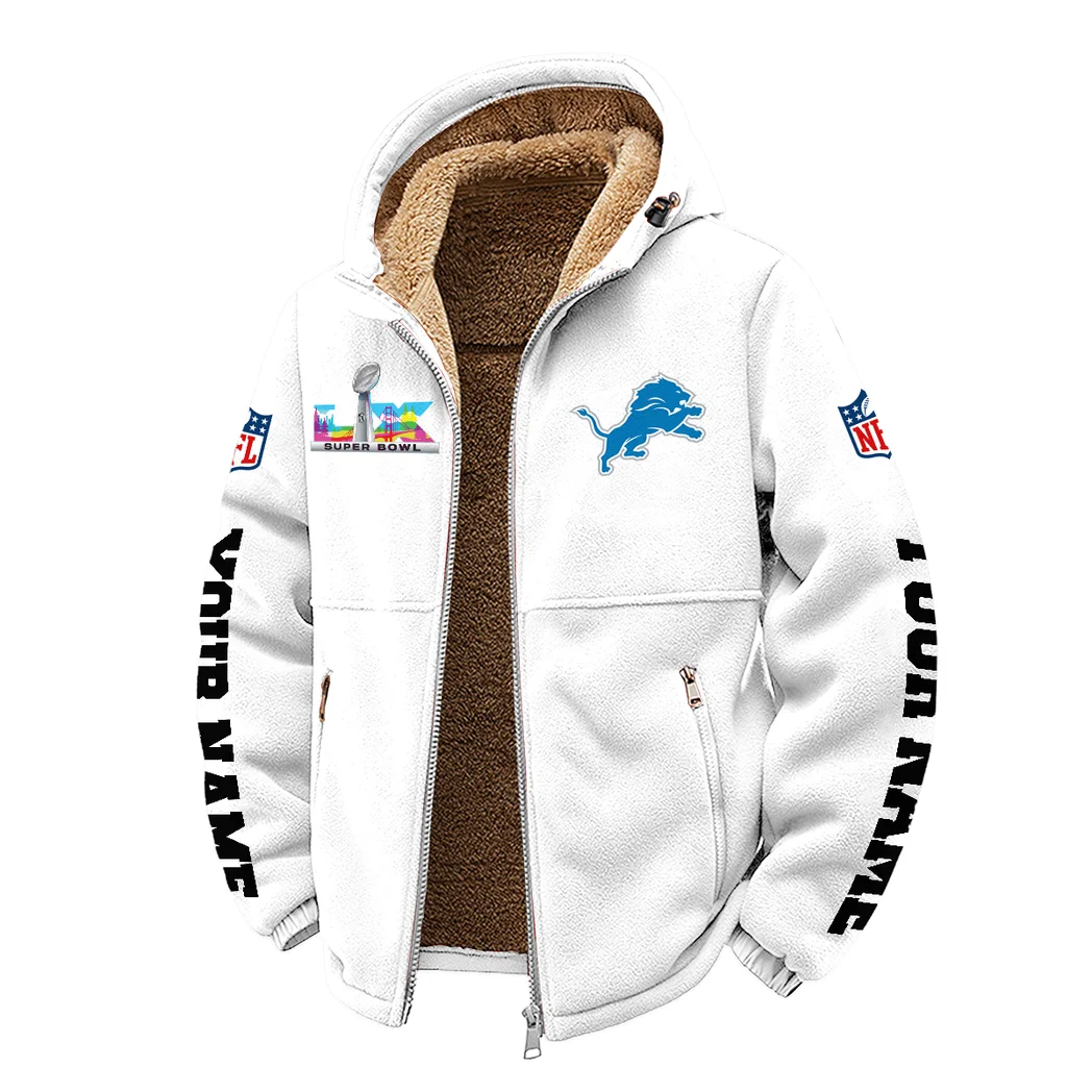Feline Army Winter Fleece Jacket, Essential Winter Warmth HVN1458DL - White - Image 2