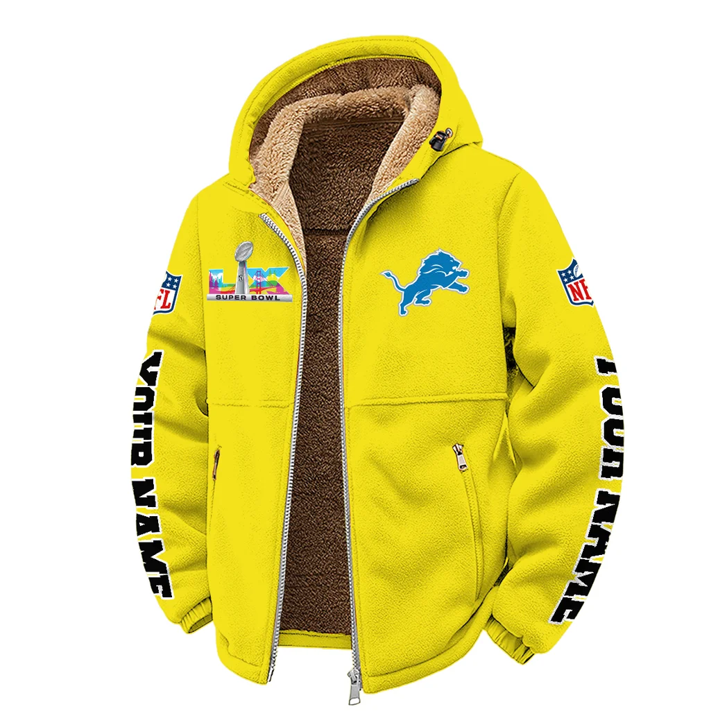 Feline Army Winter Fleece Jacket, Essential Winter Warmth HVN1458DL - Yellow - Image 2