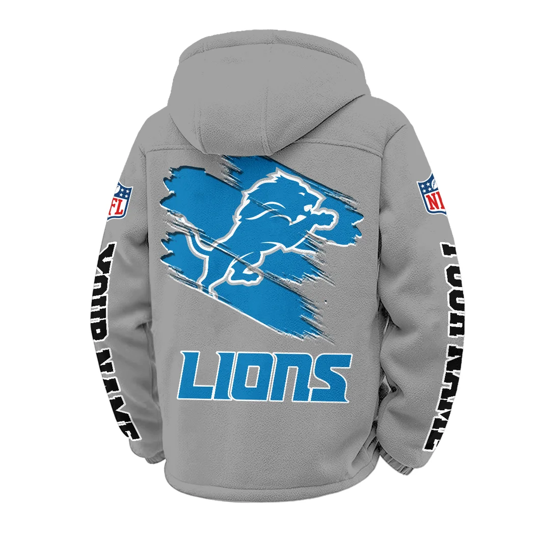 Feline Army Winter Fleece Jacket, Essential Winter Warmth HVN1458DL - Grey - Image 3