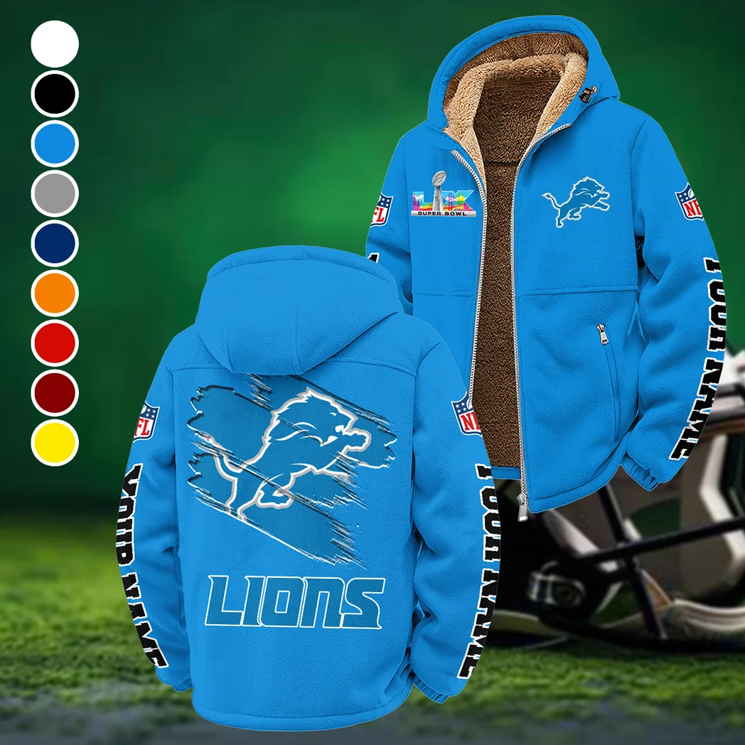 Feline Army Winter Fleece Jacket, Essential Winter Warmth HVN1458DL - Cyan