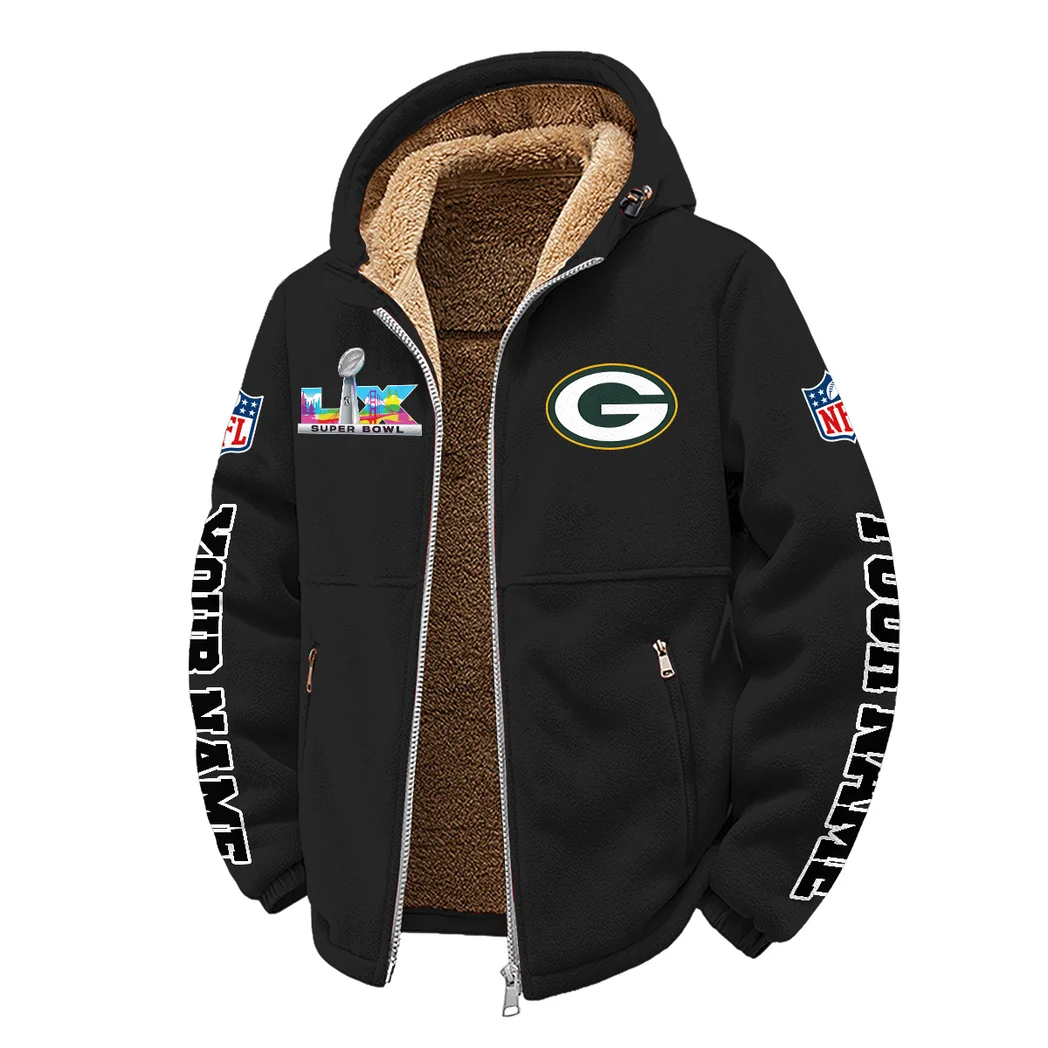 Game Day Squad Winter Fleece Jacket, Extreme Cold Fleece Coat HVN1458GP - Black - Image 2