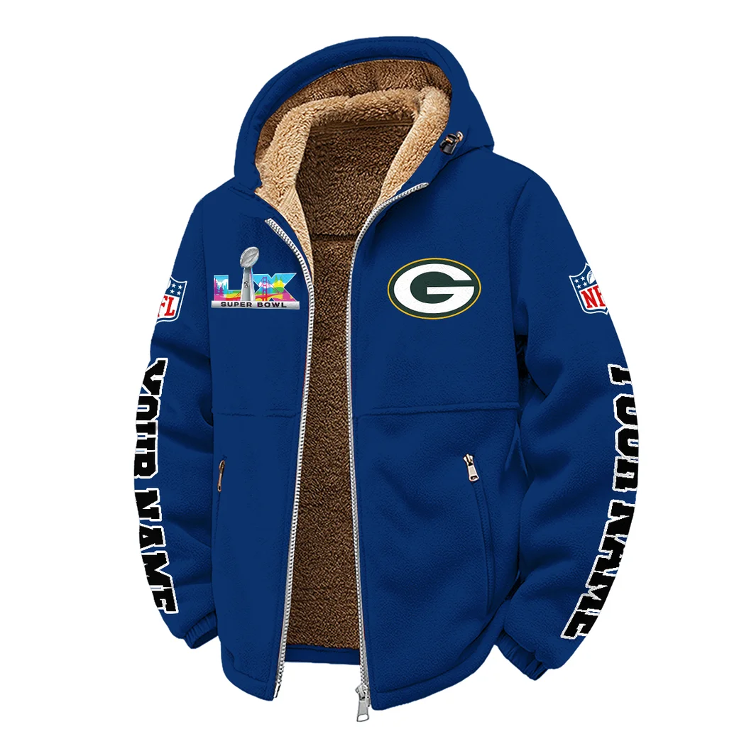 Game Day Squad Winter Fleece Jacket, Extreme Cold Fleece Coat HVN1458GP - Navy - Image 2