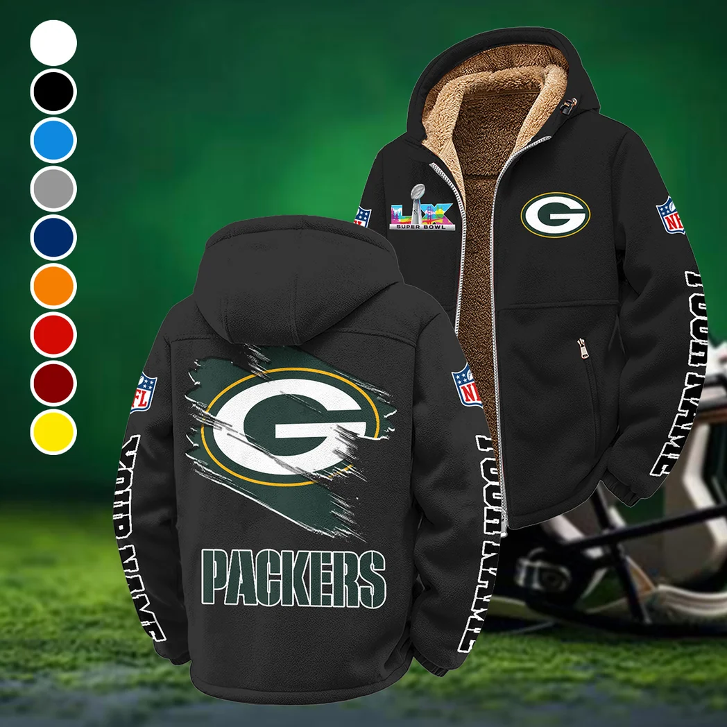 Game Day Squad Winter Fleece Jacket, Extreme Cold Fleece Coat HVN1458GP - Black