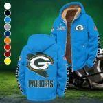 Game Day Squad Winter Fleece Jacket, Extreme Cold Fleece Coat HVN1458GP - Cyan
