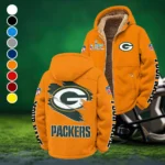 Game Day Squad Winter Fleece Jacket, Extreme Cold Fleece Coat HVN1458GP - Orange