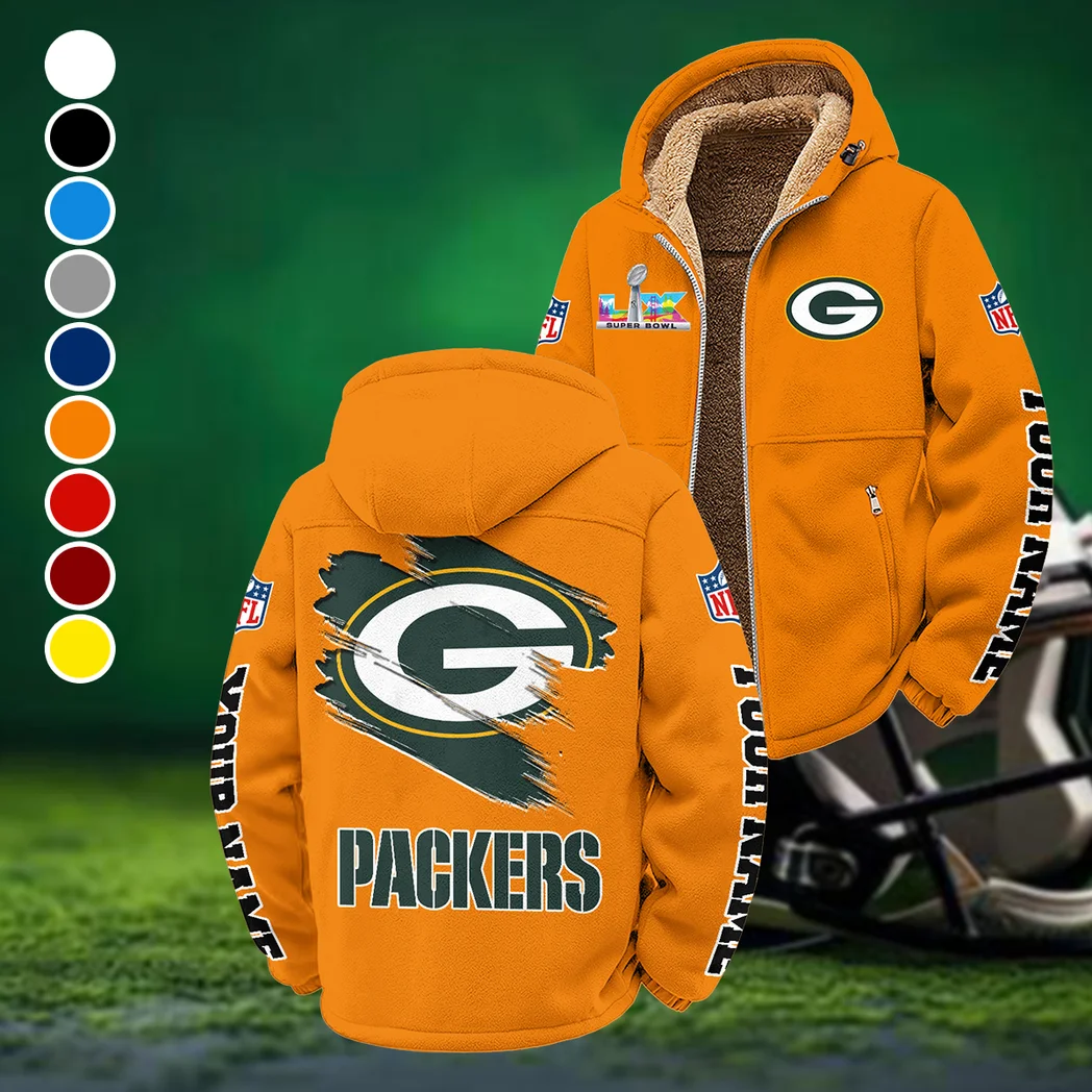 Game Day Squad Winter Fleece Jacket, Extreme Cold Fleece Coat HVN1458GP - Orange
