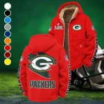 Game Day Squad Winter Fleece Jacket, Extreme Cold Fleece Coat HVN1458GP - Red