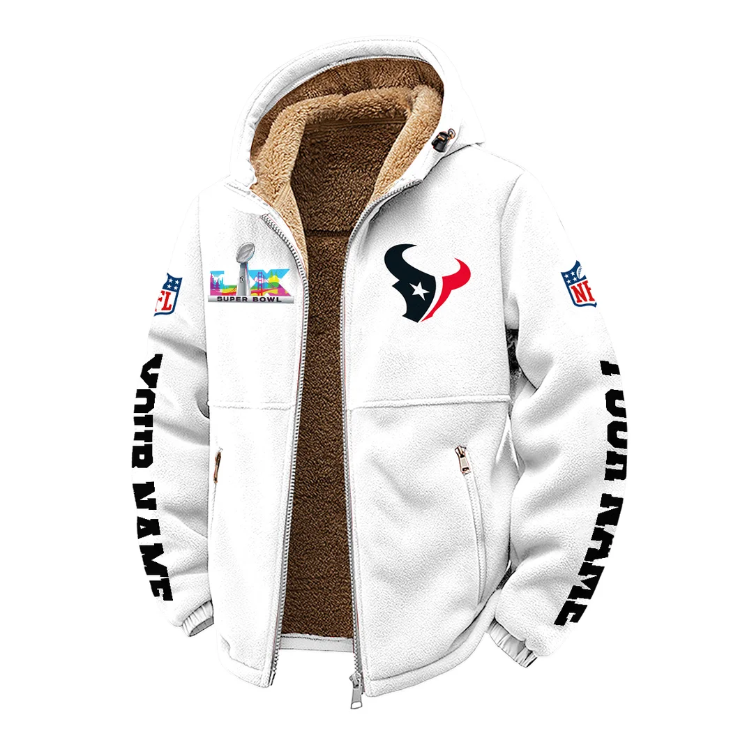 Match Day Squad Winter Fleece Jacket, Heavy-Duty Cold Fleece HVN1458HT - White - Image 2