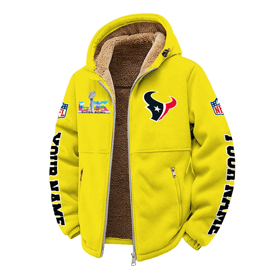 Match Day Squad Winter Fleece Jacket, Heavy-Duty Cold Fleece HVN1458HT - Yellow - Image 2