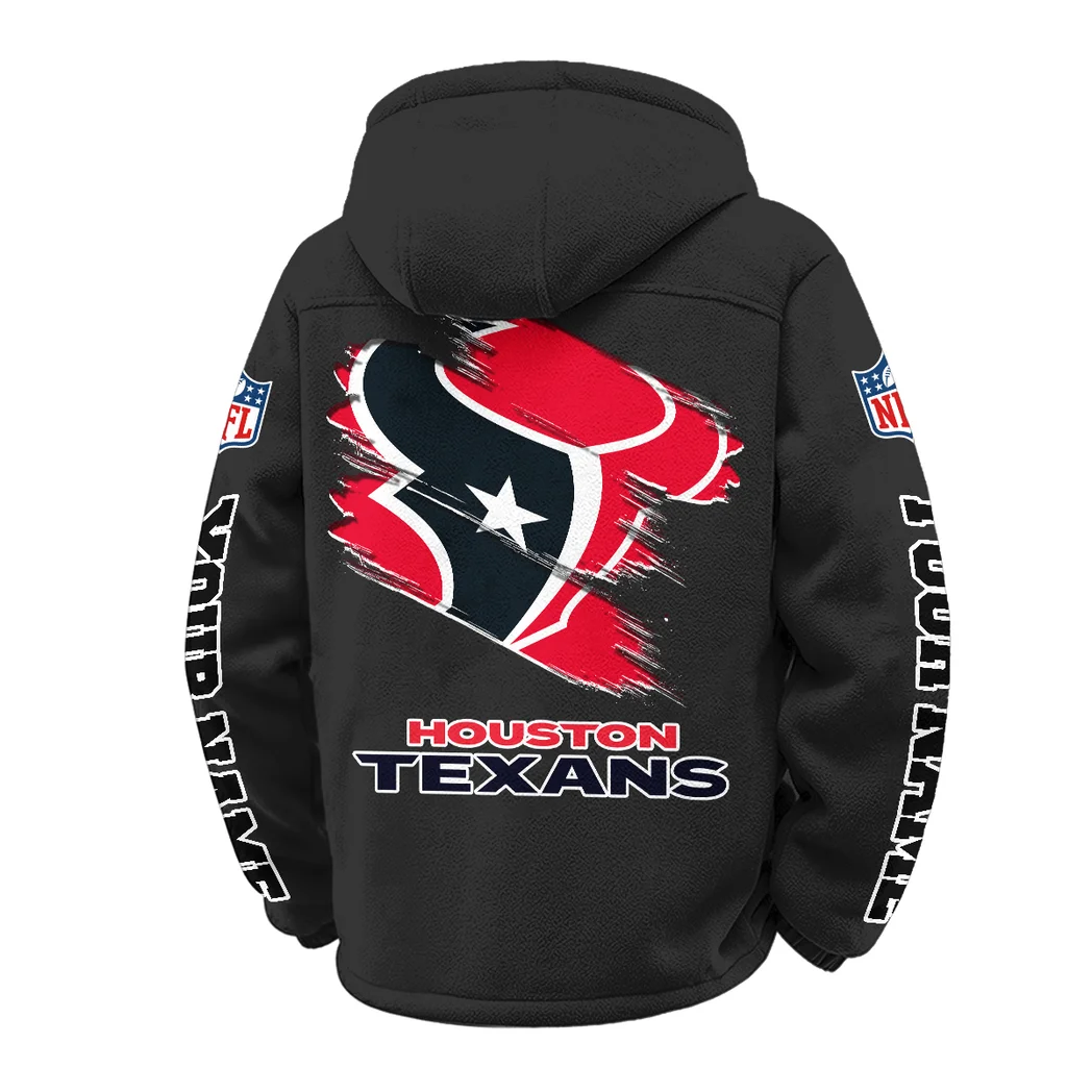 Match Day Squad Winter Fleece Jacket, Heavy-Duty Cold Fleece HVN1458HT - Black - Image 3