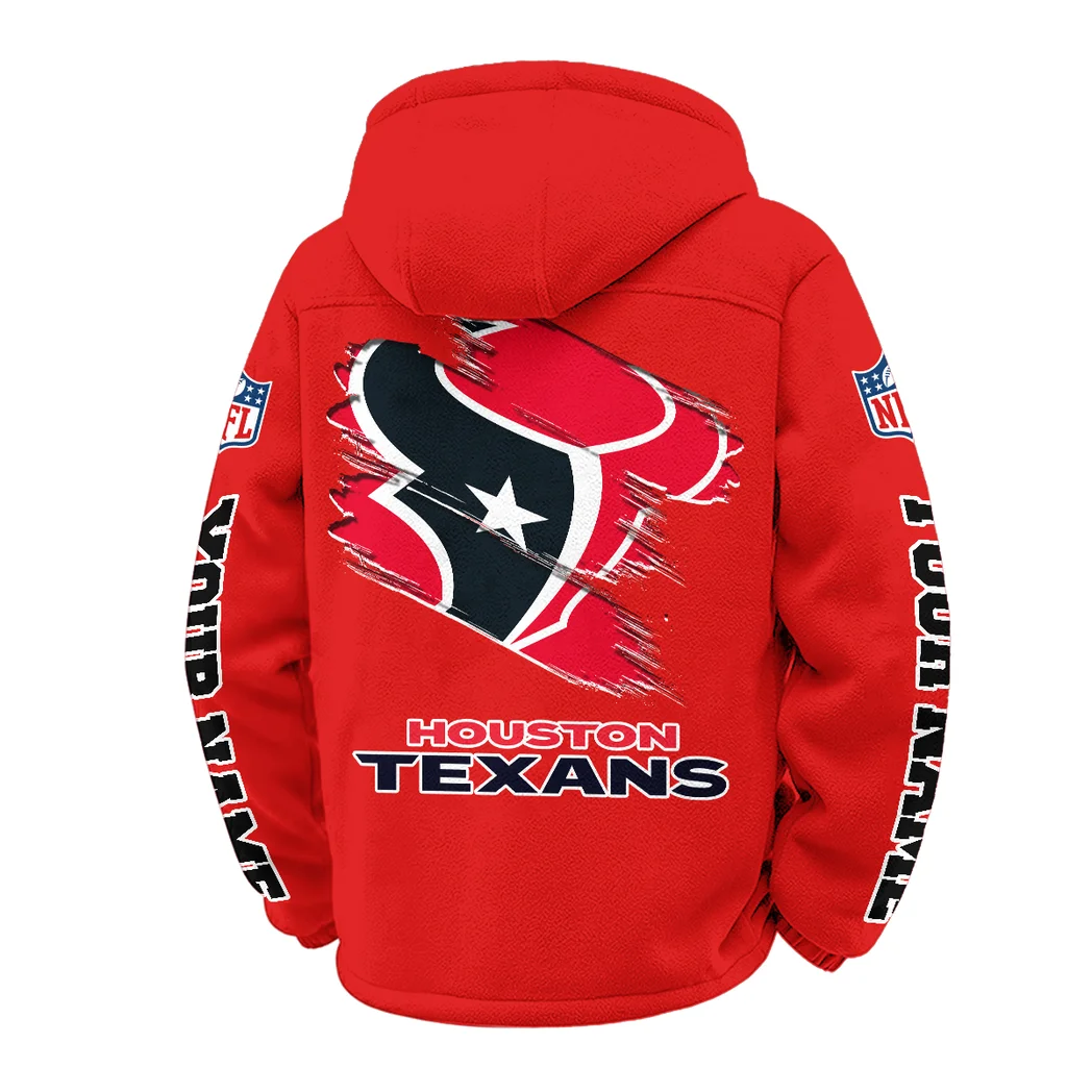 Match Day Squad Winter Fleece Jacket, Heavy-Duty Cold Fleece HVN1458HT - Red - Image 3