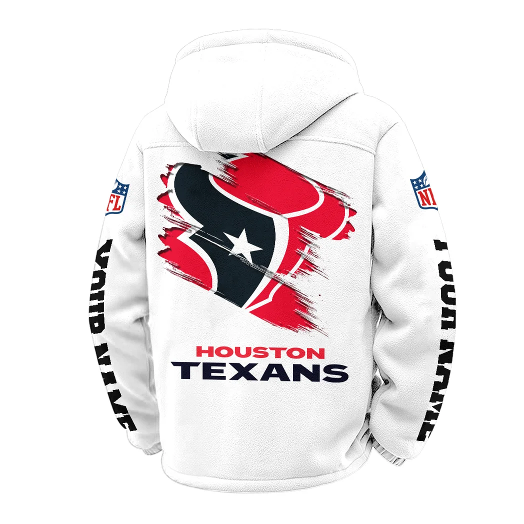 Match Day Squad Winter Fleece Jacket, Heavy-Duty Cold Fleece HVN1458HT - White - Image 3