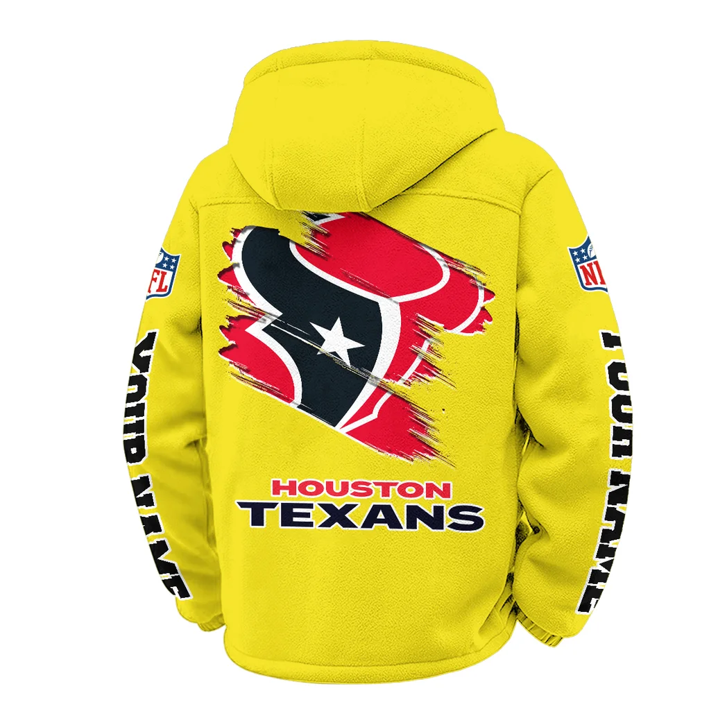 Match Day Squad Winter Fleece Jacket, Heavy-Duty Cold Fleece HVN1458HT - Yellow - Image 3