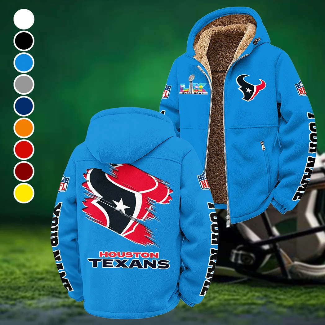 Match Day Squad Winter Fleece Jacket, Heavy-Duty Cold Fleece HVN1458HT - Cyan