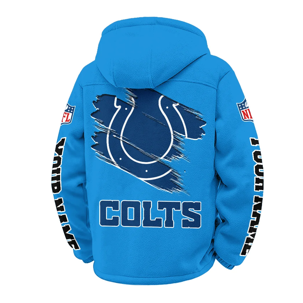 Blue Hooves Winter Fleece Jacket, Heavyweight Plush Fleece HVN1458IC - Cyan - Image 3