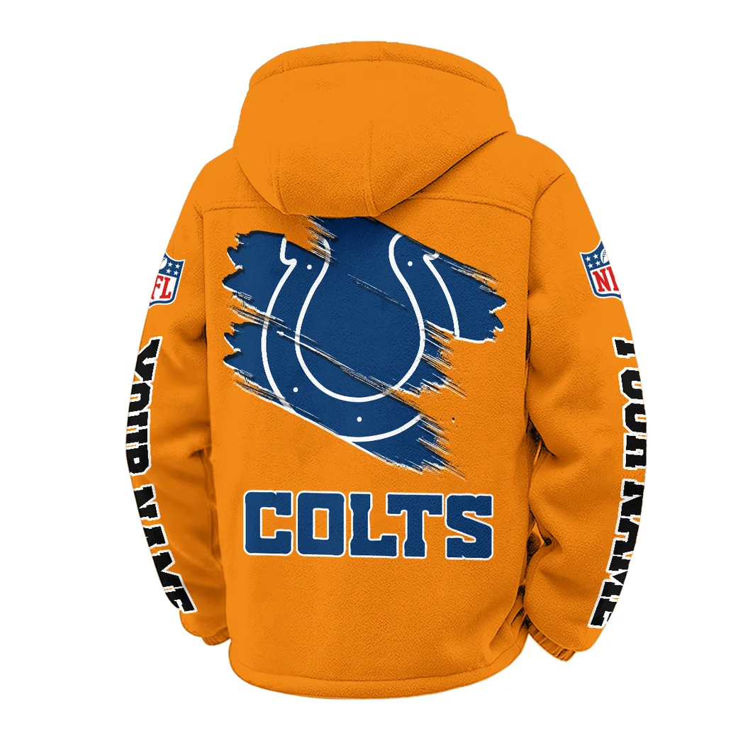 Blue Hooves Winter Fleece Jacket, Heavyweight Plush Fleece HVN1458IC - Orange - Image 3
