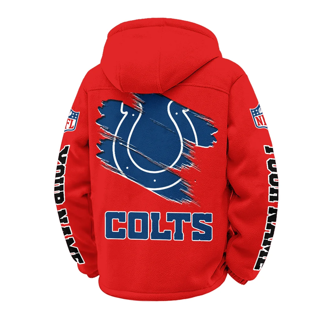 Blue Hooves Winter Fleece Jacket, Heavyweight Plush Fleece HVN1458IC - Red - Image 3