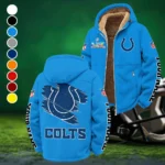 Blue Hooves Winter Fleece Jacket, Heavyweight Plush Fleece HVN1458IC - Cyan