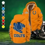 Blue Hooves Winter Fleece Jacket, Heavyweight Plush Fleece HVN1458IC - Orange