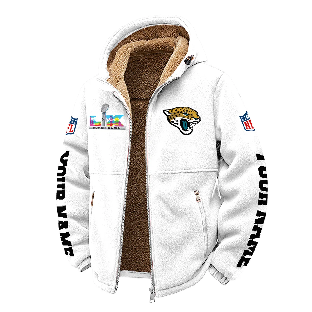 First Coast Squad Winter Fleece Jacket, High-Density Comfort Fleece HVN1458JJ - White - Image 2