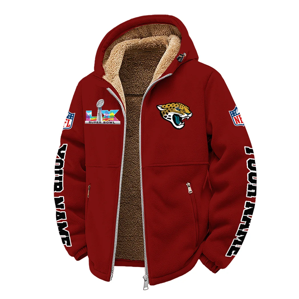 First Coast Squad Winter Fleece Jacket, High-Density Comfort Fleece HVN1458JJ - Wine - Image 2