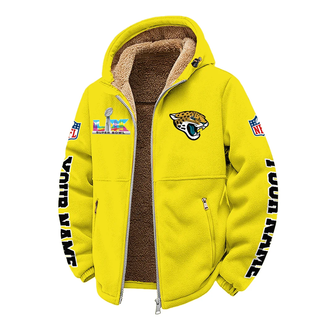 First Coast Squad Winter Fleece Jacket, High-Density Comfort Fleece HVN1458JJ - Yellow - Image 2