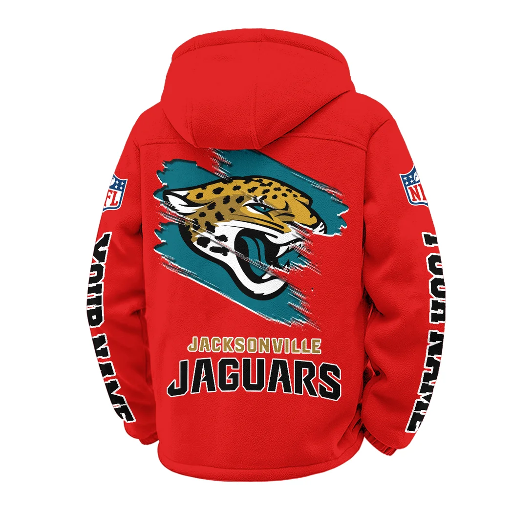 First Coast Squad Winter Fleece Jacket, High-Density Comfort Fleece HVN1458JJ - Red - Image 3