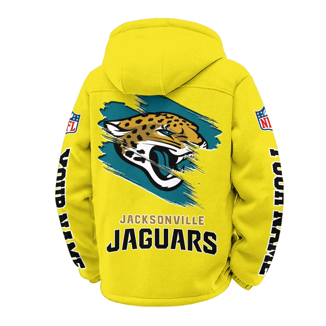 First Coast Squad Winter Fleece Jacket, High-Density Comfort Fleece HVN1458JJ - Yellow - Image 3