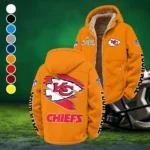 Fan Squad Winter Fleece Jacket, High-Performance Trail Jacket HVN1458KC - Orange