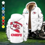 Fan Squad Winter Fleece Jacket, High-Performance Trail Jacket HVN1458KC - White