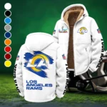 Ram Crew Winter Fleece Jacket, Insulated Sport Hoody HVN1458LA - White