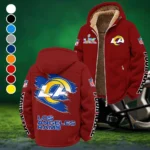 Ram Crew Winter Fleece Jacket, Insulated Sport Hoody HVN1458LA - Wine