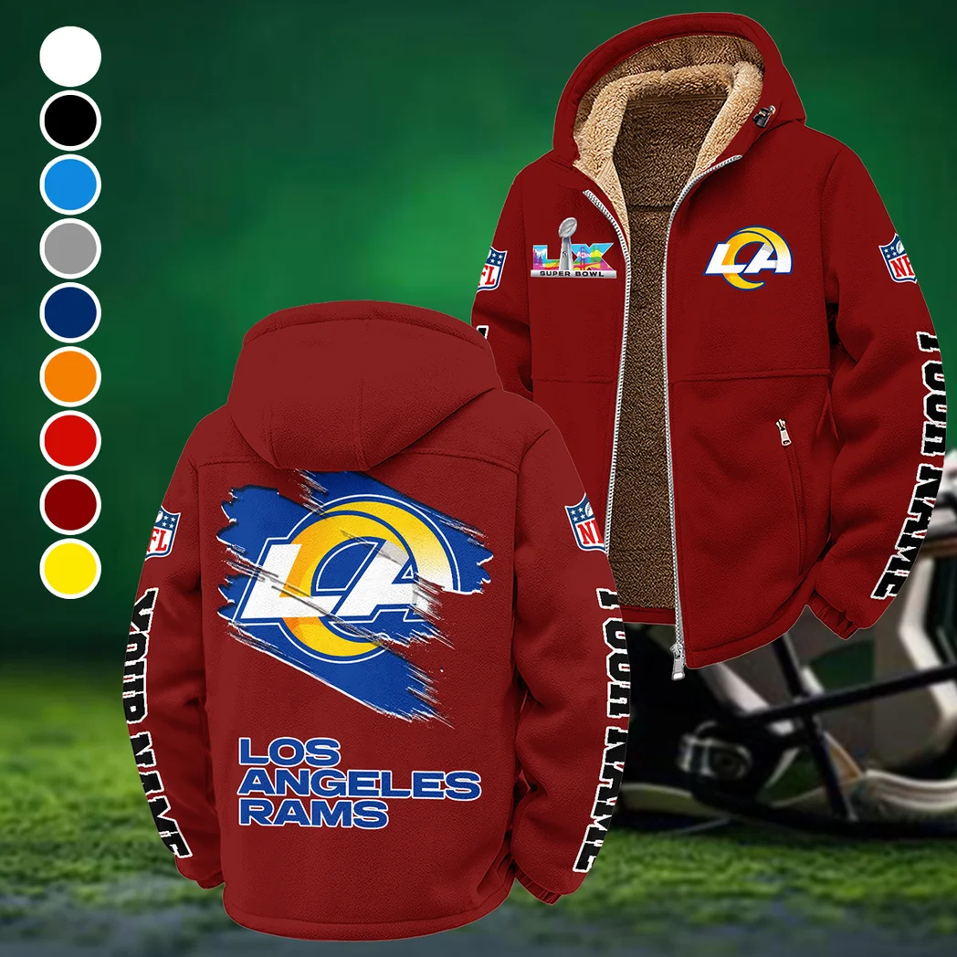 Ram Crew Winter Fleece Jacket, Insulated Sport Hoody HVN1458LA - Wine