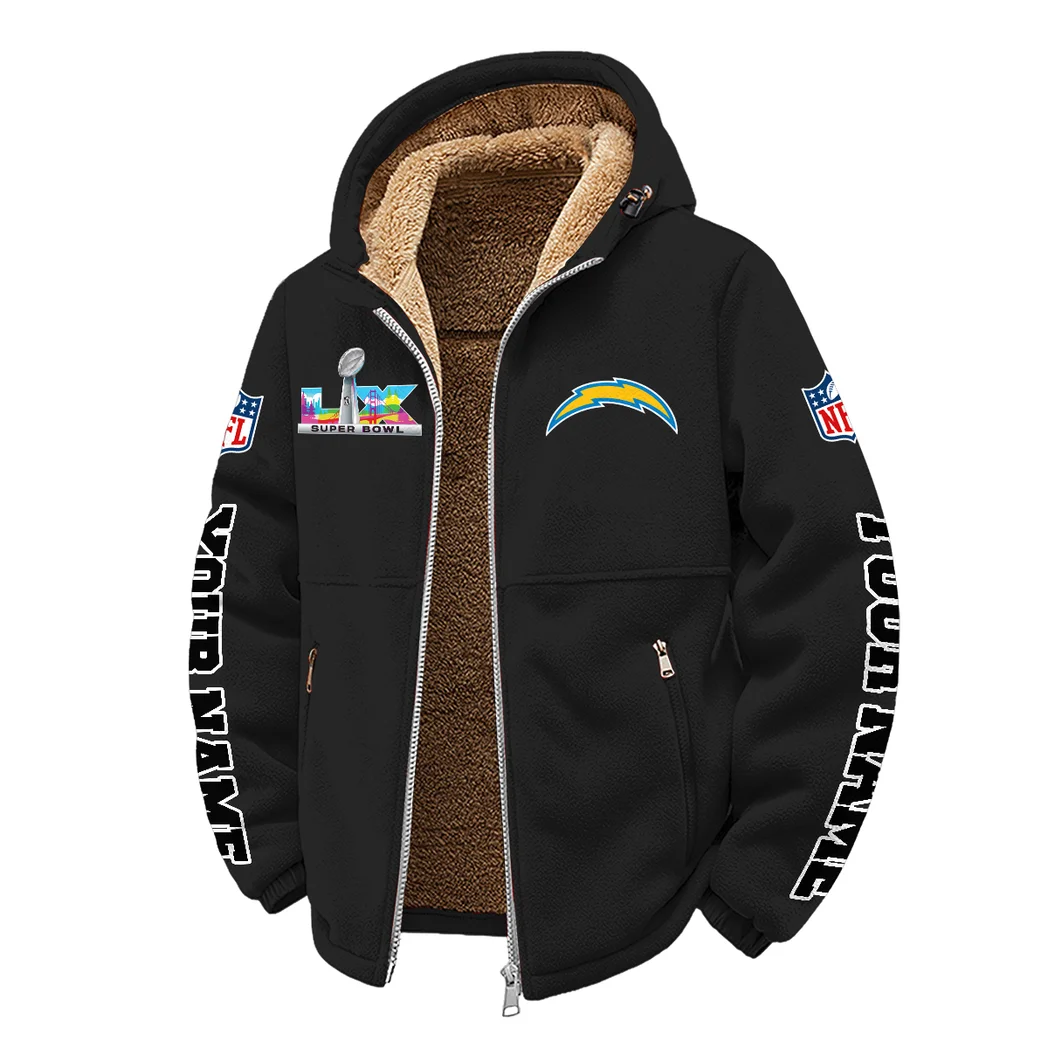 Bolt Crew Winter Fleece Jacket, Luxe Microfleece Pullover HVN1458LC - Black - Image 2