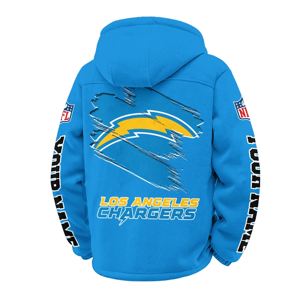 Bolt Crew Winter Fleece Jacket, Luxe Microfleece Pullover HVN1458LC - Cyan - Image 3