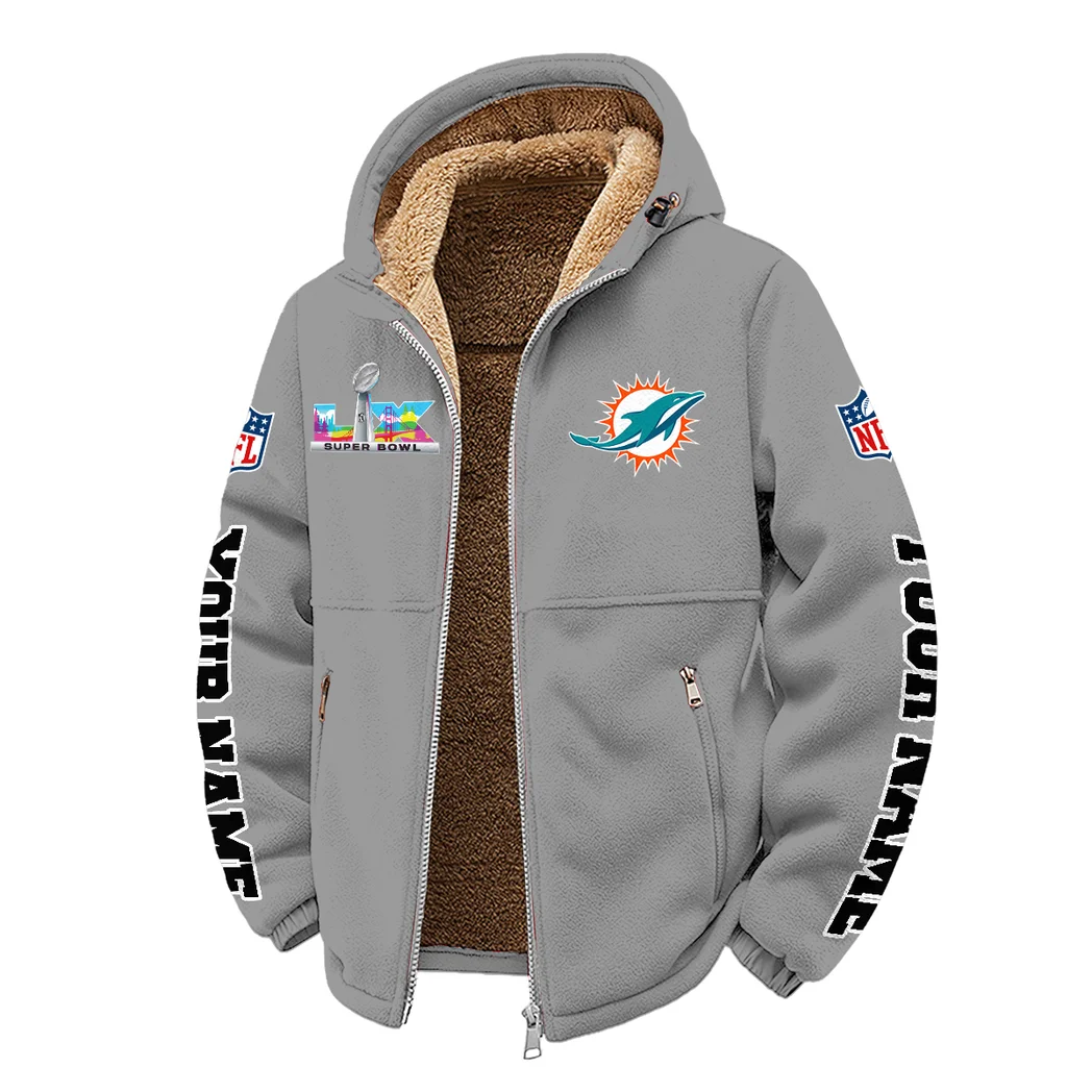 Midnight Saints Winter Fleece Jacket, Polar Climate Fleece HVN1458MD - Grey - Image 2
