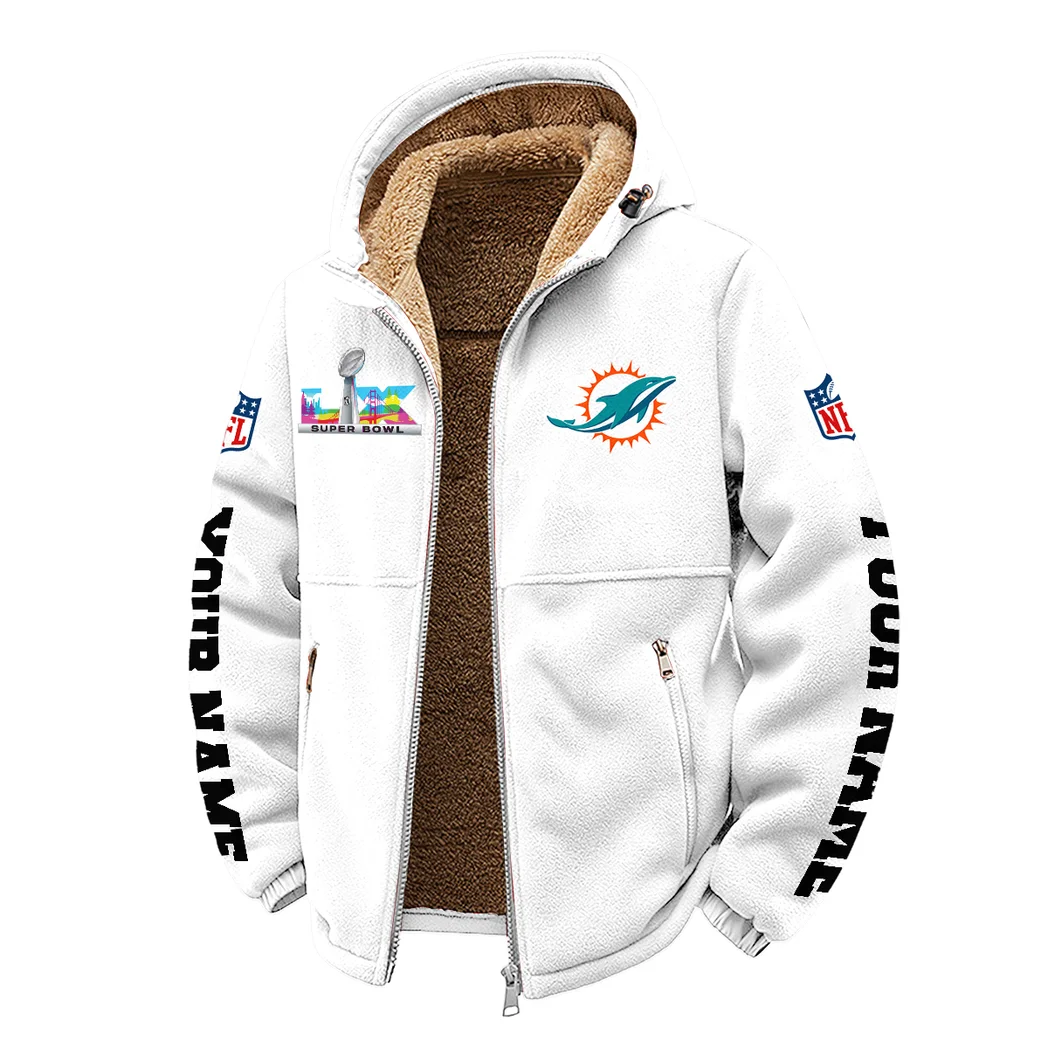 Midnight Saints Winter Fleece Jacket, Polar Climate Fleece HVN1458MD - White - Image 2