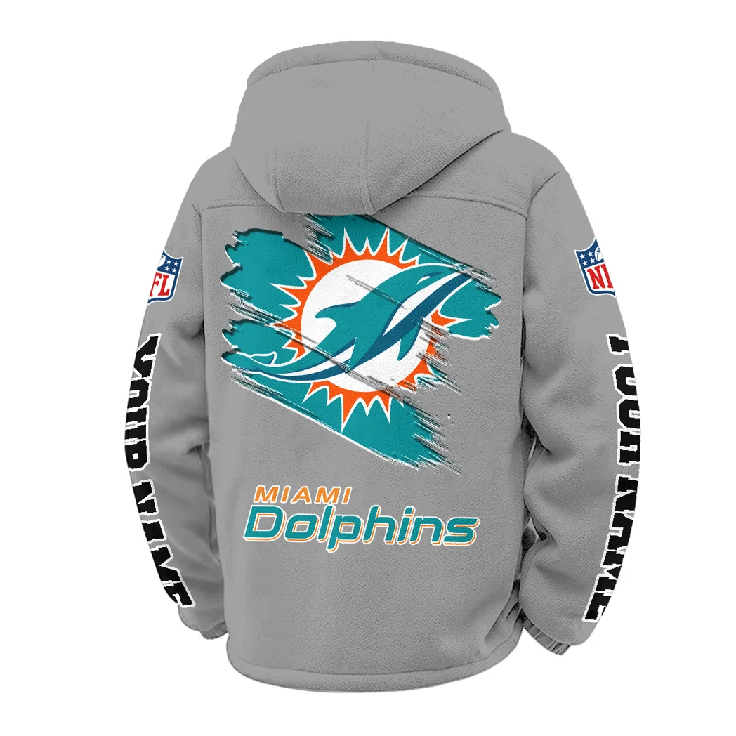 Midnight Saints Winter Fleece Jacket, Polar Climate Fleece HVN1458MD - Grey - Image 3